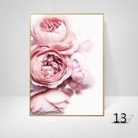 ราคา ดอกโบตั๋นสีชมพูภาพวาดโปสเตอร์ตกแต่งบ้านนอร์ดิกน้ำมันภาพวาดโปสเตอร์และพิมพ์ห้องนั่งเล่นตกแต่งบ้านผ้าใบศิลปะผนัง (12594494297)