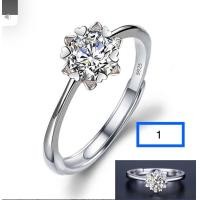 ราคา แหวนเพชร แหวนแต่งงาน เงิน s925 (17739239163)