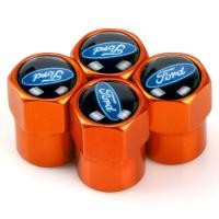 ราคา วาล์ววงล้อรถยนต์หกเหลี่ยม4ชิ้นก้านยางฝาครอบสำหรับ FORD ฝาจุกลมยาง (18285219916)