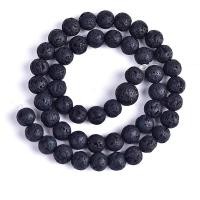 ราคา 1Strand Lot หินธรรมชาติสีดำหินลาวา4 6 8 10 12มม รอบหลวมลูกปัดร้อยสำหรับ Diy เครื่องประดับขายส่ง (21635349531)