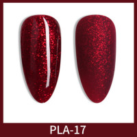 ราคา สีทาเล็บเจล สีโทนแดงเลือดนก แดง 18 เฉดสี PLA Set แบรนด์ AS สีเจล คุณภาพดี (19354189711)