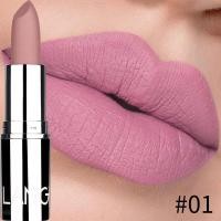 ราคา 8สีลิปสติกเนื้อแมทกันน้ำติดทนนานลิปสติกสีเวลเว็ดเพื่อสวมใส่ง่ายการแต่งหน้าที่มีคุณค่านู้ด (18070142921)