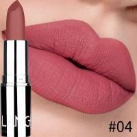 ราคา 8สีลิปสติกเนื้อแมทกันน้ำติดทนนานลิปสติกสีเวลเว็ดเพื่อสวมใส่ง่ายการแต่งหน้าที่มีคุณค่านู้ด (18070142924)