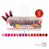 ราคา SHIMONA Wonder Magic Lips สิปสติคเปลี่ยนสี 1 กล่อง มี 16 แท่ง Wonder Lips กับ Conlorful Lips (20657883175)