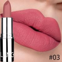 ราคา 8สีลิปสติกเนื้อแมทกันน้ำติดทนนานลิปสติกสีเวลเว็ดเพื่อสวมใส่ง่ายการแต่งหน้าที่มีคุณค่านู้ด (18070142923)
