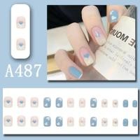 ราคา สติกเกอร์ติดเล็บแบบยาวสีชมพูไล่ระดับสีง่ายสำหรับเล็บปลอม24ชิ้นแบบไล่ระดับสีผลิตภัณฑ์สำเร็จรูปขายส่ง (21528873838)