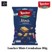 ราคา เวเฟอร์ Loacker Minis Cremkakao 80 กรัม g เวเฟอร์ ล็อคเกอร์ ครีมคาเคา ครีมโกโก้ ล็อคเกอร์ ห่อน้ำเงิน (21694141778)