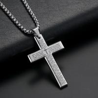 ราคา Christian Jewelry Catholic Necklace Titanium Steel Necklace Jesus Cross Pendant Necklace Mens Crucifix Necklace (20110024243)