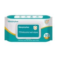 ราคา ทิชชู่แอลกอฮอล์ ทิชชู่เปียกแอลกอฮอล์ 75 alcohol wipes 1ซอง60แผ่น ทิชชูเปียกฆ่าเชื้อ เช็ดมือ พกพาสะดวก (21723025134)