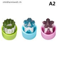 ราคา พรีออเดอร์ childfarmland1 อุปกรณ์หั่นผัก ผลไม้ รูปดาว หัวใจ ด้ามจับพลาสติก แบบพกพา 3 ชิ้น ต่อชุด TH (21596200370)