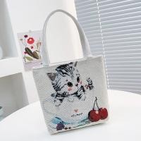ราคา Handcrafted Embroidered Handbag Stylish Womens Shoulder Bag Vintage Top handle Bag Animal Print Tote Bag Embroidered Canvas Handbag (19764758892)