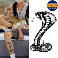 ราคา รอยสักสัก12 19ซม สักติดทนนานถึง15วันสติกเกอร์รอยสักแขนดอกไม้กึ่งถาวรสติกเกอร์รอยสักชั่วคราวกันน้ำติดทนนานสักชั่วคราวรอยสักปลอมพรีเมี่ยมสติกเกอร์รอยสักงู (16617561423)