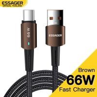 ราคา ESSAGER Charger สายชาร์จ อุปกรณ์ชาร์จไฟ หัวชาร์จ หัวชาร์จเร็ว Essager สายชาร์จเร็ว สายชาร์จเร็ว Type C สายชาร์จ USB A to Type C 66W ยาว 1 m (20114675325)