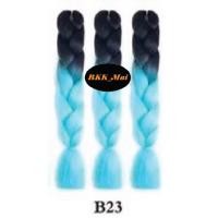 ราคา ไหมถักผมเปีย ไหมไฟเบอร์ ทูโทน 2สี ราคาต่อ1มัด Price per 1pcs สีB21 ถึง B40 เก็บเงินปลายทาง COD (1826226569)