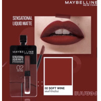 ราคา เมย์เบลลีน ลิปซอง ลิควิด แมท ลิปแมท Maybelline Sensational Liquid Matte lip 2ml (20272509954)