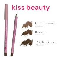 ราคา 2723 03 ดินสอเขียนคิ้ว Kiss Beauty เขียนง่าย ติดทนนาน กันน้ำ คิ้วดูเป็นธรรมชาติ (21559542850)