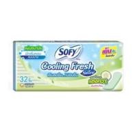 ราคา sofy โซฟี ผ้าอนามัย cooling fresh ซูเปอร์สลิม 0 1 ใหม่ สาสกัดจากแตงกวา มี 4 ไซส์ โซฟีแตงกวา (20947022722)