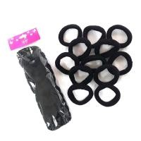 ราคา ยางรัดผมแบบไร้รอยต่อ ยางรัดผมผ้ายืด ยางรัดผม ยางมัดผม ยางมัดผมยางยืด สีดำ (2377900767)