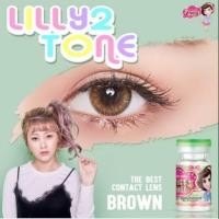 ราคา คอนแทคเลนส์ สายฝอ รุ่น Mini Lily 2 tone Lilly 2 tone Solotica Natural สีเทา ตาล Gray Brown มีค่าสายตา 0 00 6 00 (18031435037)