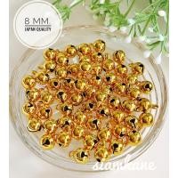 ราคา กระพรวน 8 มิล กระพรวนทองเหลือง เกรดพรีเมี่ยม Japan Quality สีทอง บรรจุ 20 50 เม็ด (8794979800)