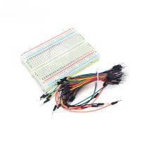 ราคา MB102 Breadboard Kit 400 830 Points Prototype Board for Arduino with 65 Jumper Wires U Shaped Solderless Breadboard Jumper Cables for DIY Electronics (21031045220)