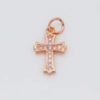 ราคา จี้ขนาดเล็กรูปไม้กางเขนฝังเพชรหุ้มทอง18K จี้ห้อยต่างหูเครื่องประดับแบบห้อย DIY สร้อยข้อมือสีเหลืองทองอุปกรณ์เสริมสร้อยคอต่างหู (14244107184)