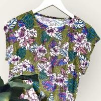 ราคา เสื้อคนแก่ผ้าเด้ง ใส่สบาย สาวอวบใส่ได้ (21733397434)