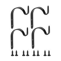 ราคา ตะขอเก็บของแขวนผนังอเนกประสงค์พร้อมสกรู 2 4ชิ้นตะขออุปกรณ์สำหรับแขวนต้นไม้เหล็กทนทานกระถางดอกไม้ (21503261043)