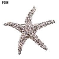 ราคา PDBH แฟชั่น Store เข็มกลัดประดับคริสตัลรูปปลาดาวเข็มกลัดผู้หญิงมี3สี (14835621249)