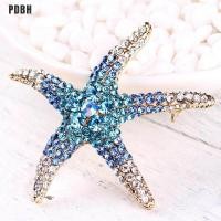 ราคา PDBH แฟชั่น Store เข็มกลัดประดับคริสตัลรูปปลาดาวเข็มกลัดผู้หญิงมี3สี (14835621251)