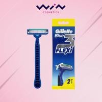 ราคา ยิลเลตต์มีดโกนด้ามน้ำเงิน แพ็ค 2 ด้าม Gillette Blue 3 Flexi (18045162220)