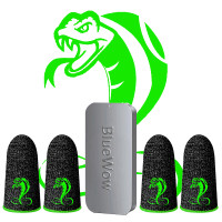 ราคา BlueWow S16 Gaming Finger Sleeve Touch Screen Finger Cot Anti Sweat Thumb Fingers Protector สำหรับเกมโทรศัพท์มือถือ (16847150104)