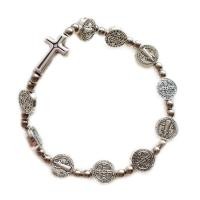 ราคา สร้อยข้อมือลูกประคำคาทอลิกไม้กางเขนคริสตัลลูกปัดของขวัญกำไลข้อมืออธิษฐาน (18616547005)