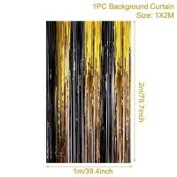 ราคา Tinsel Backdrop Birthday Halloween Party Decoration 1x2m ม่านฟอยล์ ม่านสายรุ้ง แบล็คดรอป ฉากหลัง ม่านฟอย ม่านฟลอย ฉากหลัง ตกแต่งงานปาร์ตี้ วันเกิด ฮาโลวีน (16089675742)