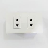 ราคา CHANG ชุดสวิตซ์ไฟ ชุดปลั๊กไฟ ปลั๊กกราวด์คู่ เต้ารับ หน้ากาก บล็อคลอย ตราช้าง ปลั๊กเดี่ยว เนชั่นไนน์ พร้อมบล็อคลอย 2 4 ช้าง (21199375929)