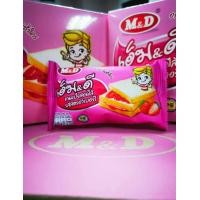 ราคา mdขนมปังสอดไส้นมข้น ขนมปังสอดไส้แยมสตอเบอรี่1กล่องมี12ซอง (21450729238)