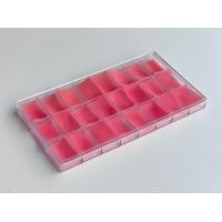 ราคา กล่องใส่พระ กล่องใส่ของสะสมพลาสติกสีใสมีฝาปิด 24ช่องเล็กขนาดช่อง3 2x4 5cmสีชมพู ฟ้า เหลือง เขียว (19196948766)