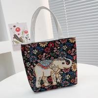ราคา Handcrafted Embroidered Handbag Stylish Womens Shoulder Bag Vintage Top handle Bag Animal Print Tote Bag Embroidered Canvas Handbag (19764758893)