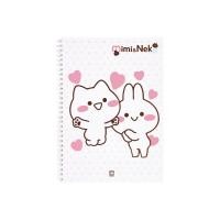 ราคา Elephant ตราช้าง สมุด สมุดบันทึก สมุดริมลวด ตราช้าง ลาย Mimineko B5 70 แกรม 60 แผ่น คละลาย 1 เล่ม (6734636365)
