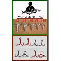 ราคา Natfishing เบ็ด3ทาง Monster แข็ง 2 5 X คม แข็ง เบอร์1 2 4 6 8 10 12 1ซอง 6ตัว สินค้าคุณภาพจัดเต็ม (640622648)