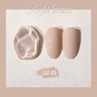 ราคา AS สีเจล สีทาเล็บ โทนสีนู้ดน้ำตาล 6 เฉดสี QZ 15ml (13258512209)