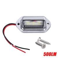 ราคา ป้ายทะเบียนรถ LED 6ดวง2ชิ้นสำหรับป้ายรถพ่วงรถบรรทุก SUV ติดรถตู้โคมไฟขั้นบันไดหลอดไฟสีขาวผลิตภัณฑ์ไฟป้ายทะเบียนรถ (19065178381)