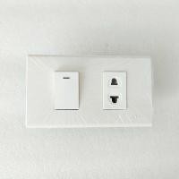 ราคา CHANG ชุดสวิตซ์ไฟ ชุดปลั๊กไฟ ปลั๊กกราวด์คู่ เต้ารับ หน้ากาก บล็อคลอย ตราช้าง ปลั๊กเดี่ยว เนชั่นไนน์ พร้อมบล็อคลอย 2 4 ช้าง (16033404591)