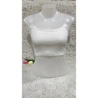 ราคา สินค้าพร้อมส่ง เสื้อครอปผ้าร่อง1x4นิ่ม สายเดี่ยวสปาเก็ตตี้ (18522777750)