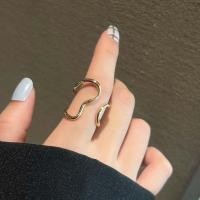 ราคา JWER แหวนปรับขนาดได้ทำด้วยมือสำหรับผู้หญิงสีเงินสองชั้นแบบไม่สม่ำเสมอของขวัญเครื่องประดับรูปทรงเรขาคณิตที่สร้างสรรค์ (20999108347)