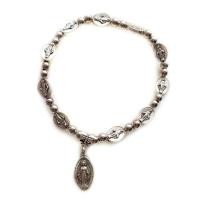 ราคา สร้อยข้อมือลูกประคำคาทอลิกไม้กางเขนคริสตัลลูกปัดของขวัญกำไลข้อมืออธิษฐาน (18616547004)