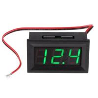 ราคา โวลต์มิเตอร์ดีซี DC 0 30V 3 Wire 2 Wire แดง เขียว ฟ้า เหลือง ขาว RED GREEN BLUE YELLOW WHITE LED Digital Display Volt Meter Voltage Voltmeter Car Motor วัดไฟแบตเตอรี่รถ มิเตอร์ (460485854)
