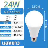 ราคา หลอดไฟLED รับประกัน 2 ปี หลอดบับ LED SlimBulb light ใช้ไฟฟ้า220V หลอดไฟขั้วเกลียว ขั้วมาตรฐาน E27 5W 7W 9W 13W 15W 18W 24W T (21466832623)