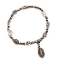 ราคา สร้อยข้อมือลูกประคำคาทอลิกไม้กางเขนคริสตัลลูกปัดของขวัญกำไลข้อมืออธิษฐาน (18616547007)