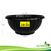 ราคา กระถางชวนชม อ่างบัว กระถางจัดสวนถาด 18 นิ้ว (21393052618)